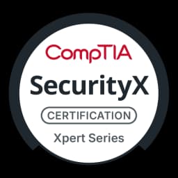 CompTIA SecurityX certification logo