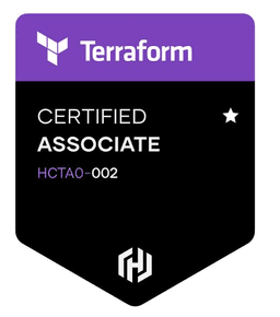 HashiCorp Certified: Terraform Associate certification logo